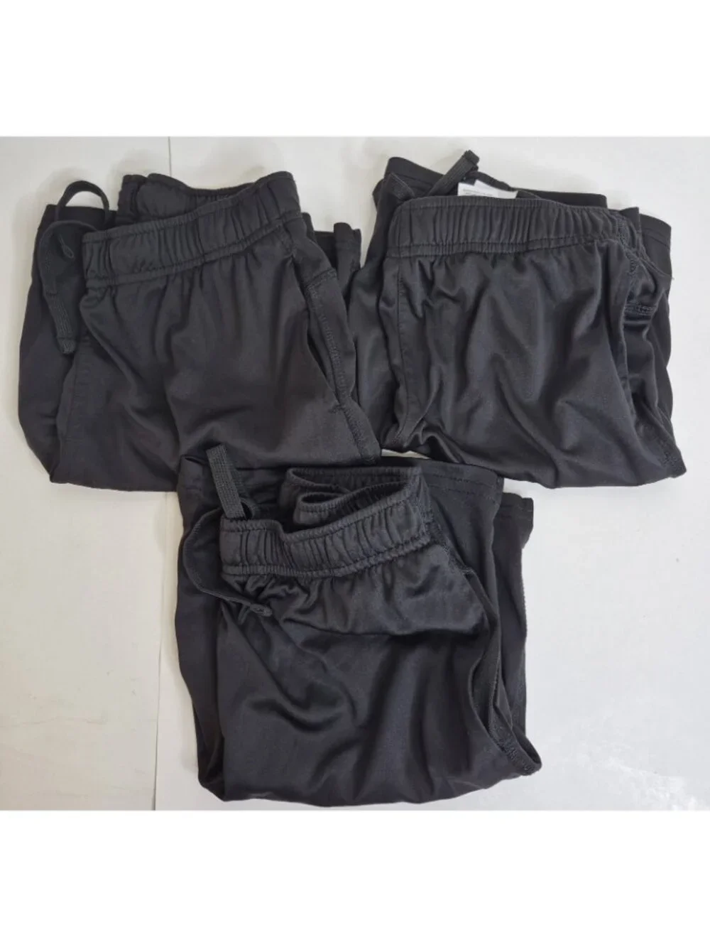 Athletic Works Bundle 3 Pairs Shorts Youth Boys Size L (10-12) Black